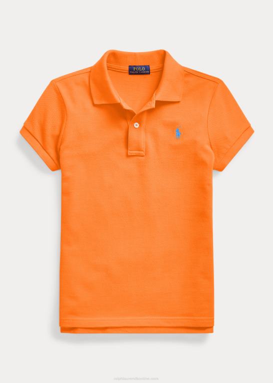 resort orange børn Ralph Lauren bomulds mesh poloshirt Z426B6983