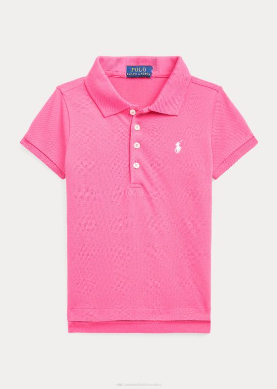 ørken pink børn Ralph Lauren stræk bomulds mesh poloshirt Z426B6790