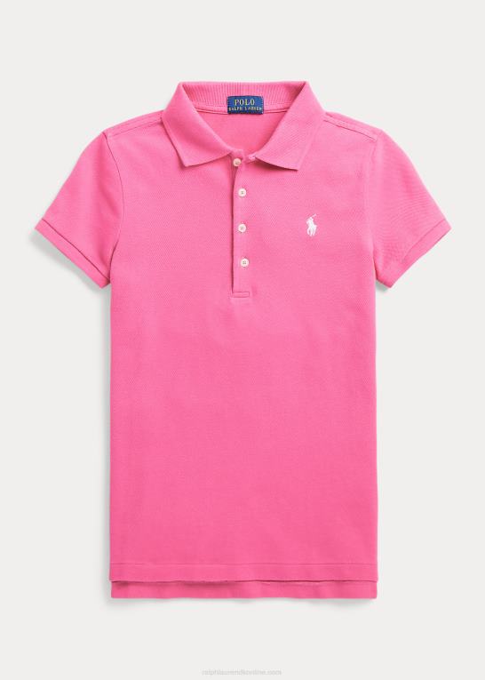 ørken pink børn Ralph Lauren stræk bomulds mesh poloshirt Z426B7044