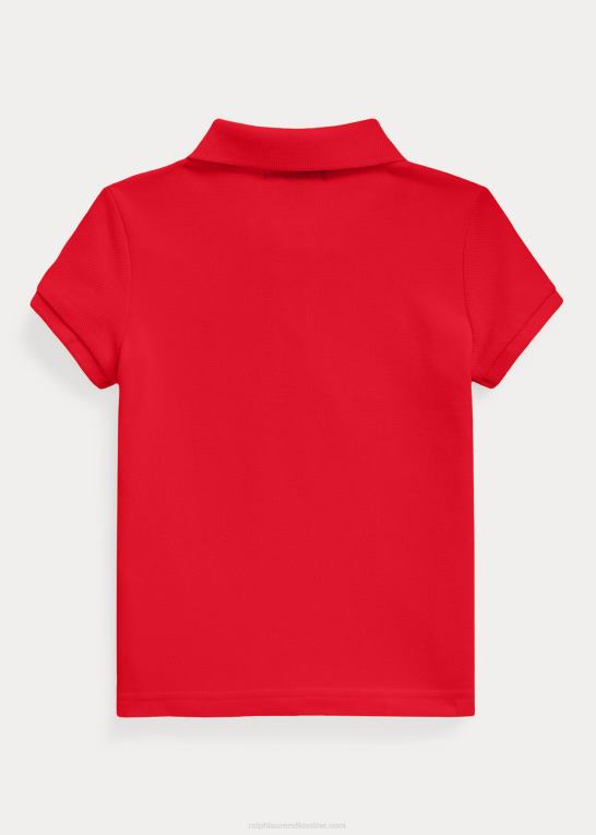 rl 2000 rød børn Ralph Lauren bomulds mesh poloshirt Z426B6741