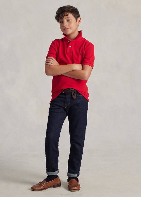 rl 2000 rød børn Ralph Lauren den ikoniske mesh poloshirt Z426B6035