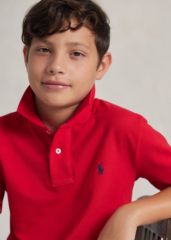 rl 2000 rød børn Ralph Lauren den ikoniske mesh poloshirt Z426B6035