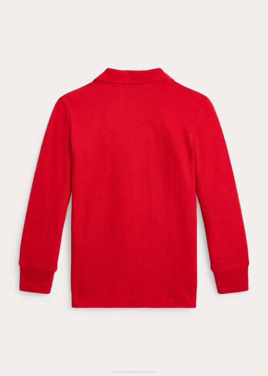 rl 2000 rød børn Ralph Lauren månenytår langærmet poloshirt Z426B6441
