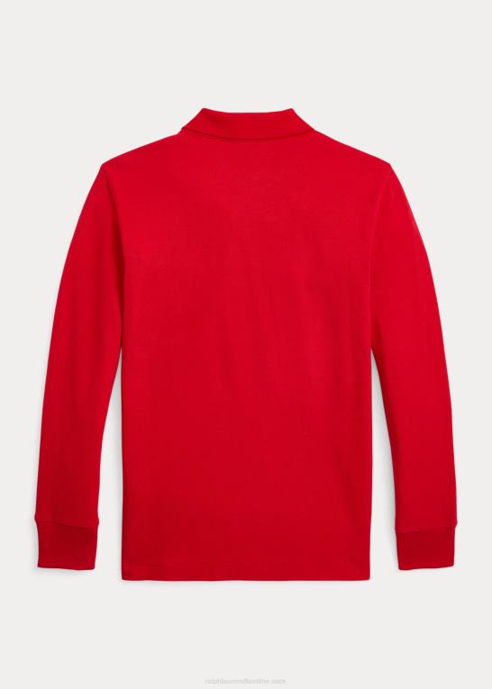 rl 2000 rød børn Ralph Lauren månenytår langærmet poloshirt Z426B6574