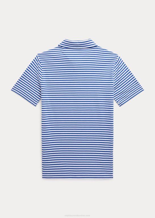 royal navy/hvid børn Ralph Lauren stribet poloshirt i bomuldsjersey Z426B6083