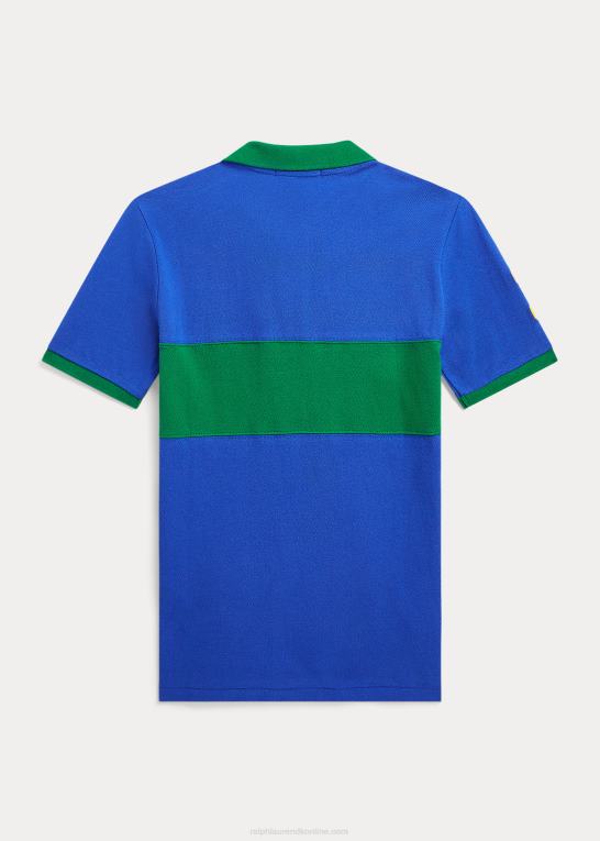 safir stjerne/grøn børn Ralph Lauren stor pony bomulds mesh poloshirt Z426B6602