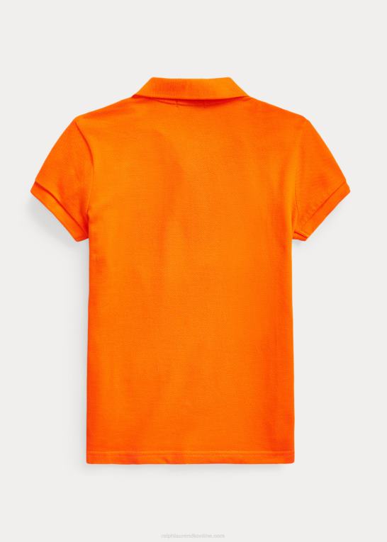 sejler orange børn Ralph Lauren bomulds mesh poloshirt Z426B6984