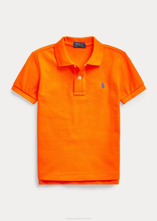 sejler orange børn Ralph Lauren den ikoniske mesh poloshirt Z426B5670