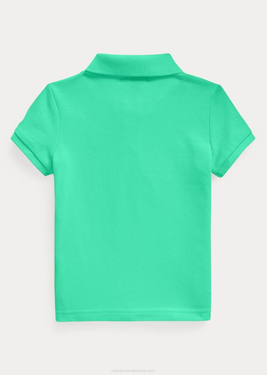 solnedgang grøn børn Ralph Lauren bomulds mesh poloshirt Z426B6747