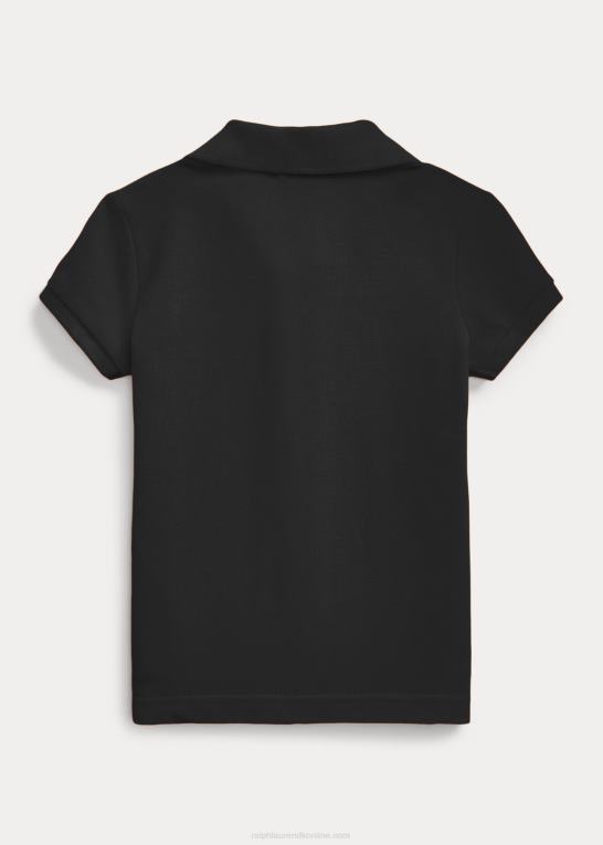 sort børn Ralph Lauren bomulds mesh poloshirt Z426B6736