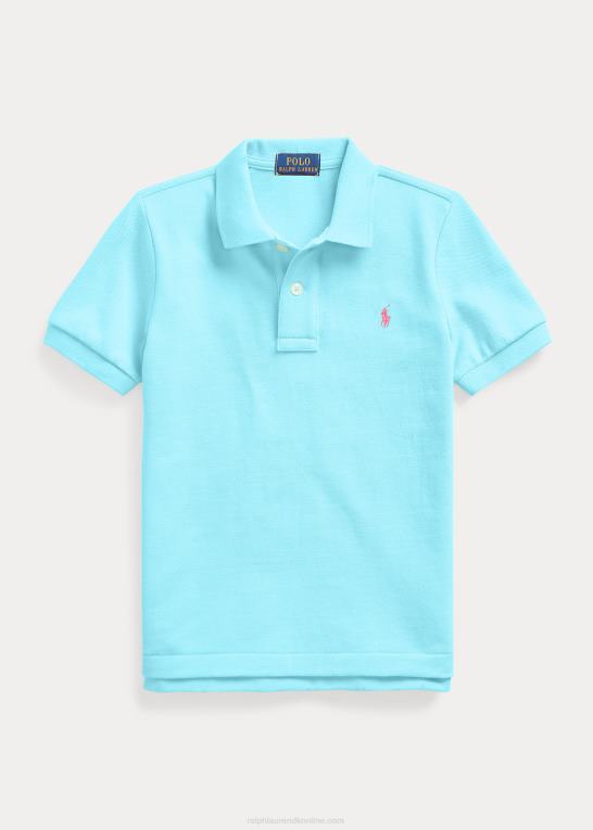 turkis nova børn Ralph Lauren den ikoniske mesh poloshirt Z426B5679