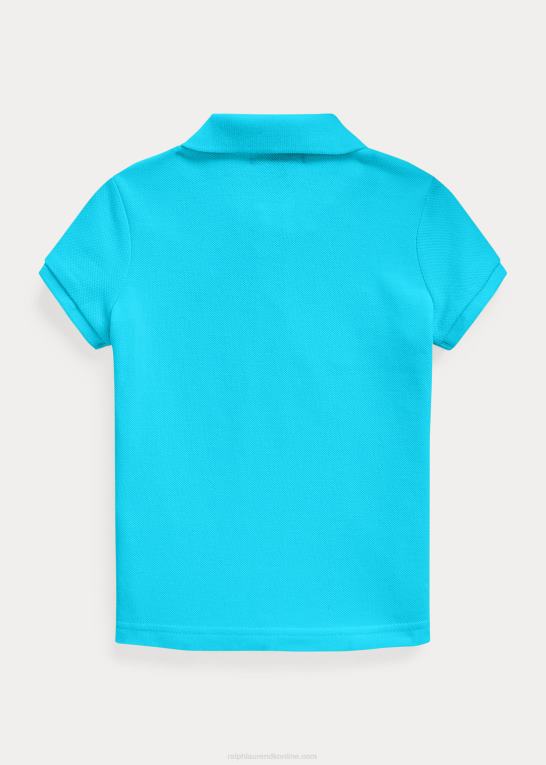 vig blå børn Ralph Lauren bomulds mesh poloshirt Z426B6761