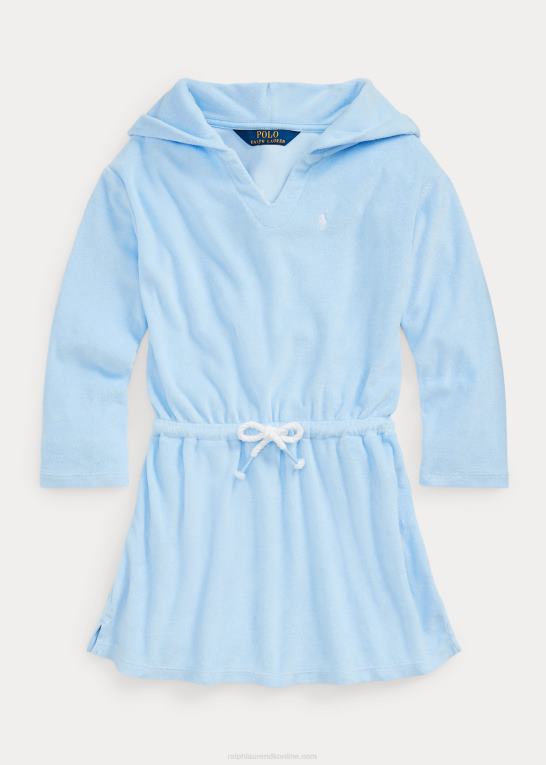kontor blå børn Ralph Lauren hættebetræk i frotté Z426B9973