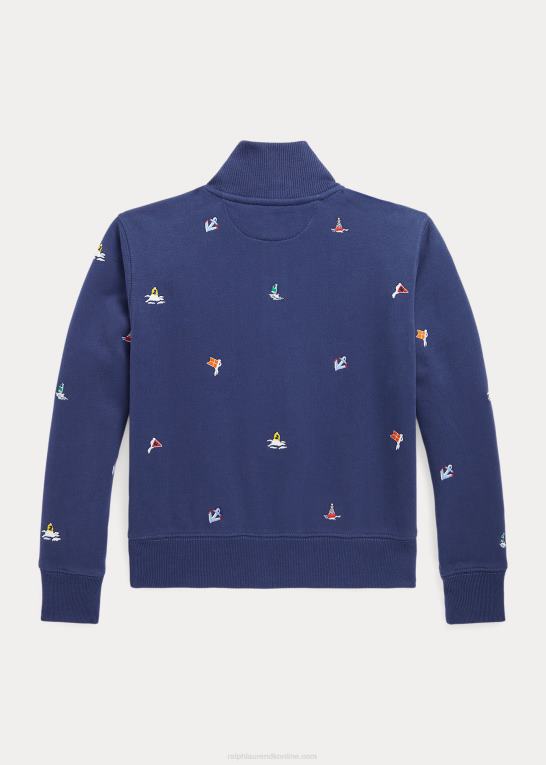 rustik marine børn Ralph Lauren nautisk fleece pullover Z426B7487