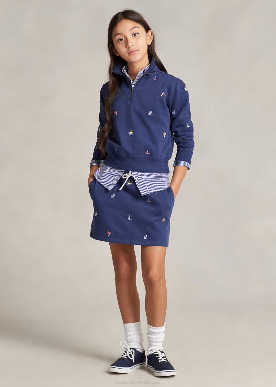 rustik marine børn Ralph Lauren nautisk fleece pullover Z426B7487