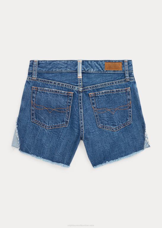 allyra vask børn Ralph Lauren patchwork bomuld denim short Z426B7073