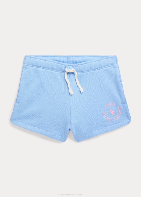 baby Blå børn Ralph Lauren stort pony logo frotté kort Z426B6802