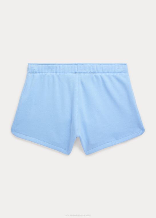 baby Blå børn Ralph Lauren stort pony logo frotté kort Z426B7052
