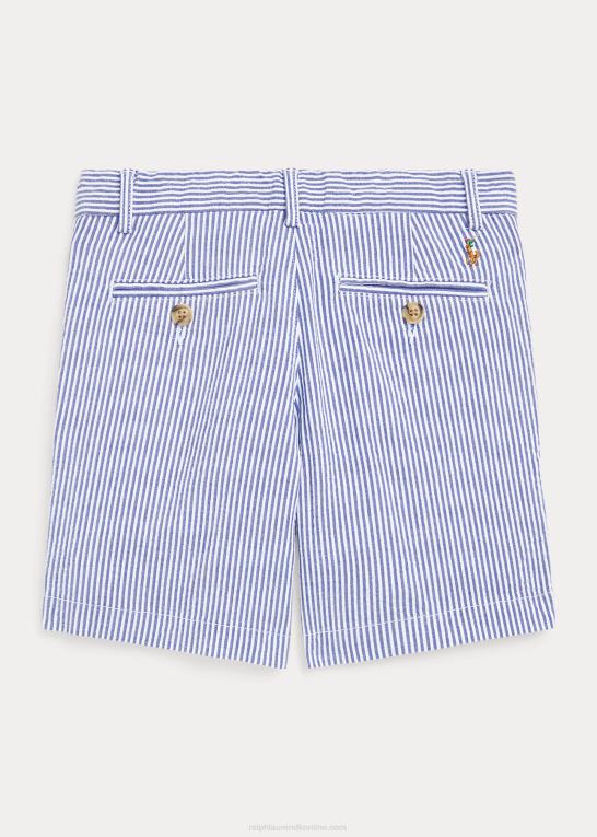 blå seersucker børn Ralph Lauren stretch bomuld seersucker short Z426B5659
