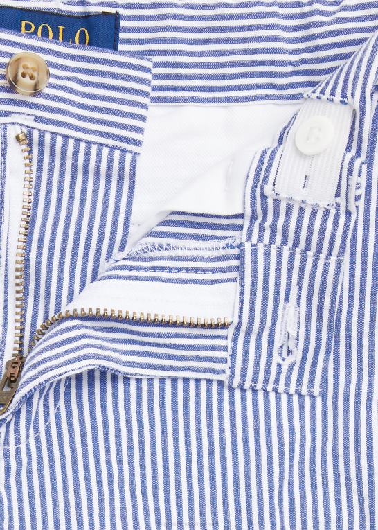 blå seersucker børn Ralph Lauren stretch bomuld seersucker short Z426B5659