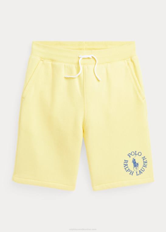 bristol gul børn Ralph Lauren stor pony logo fleece kort Z426B5651