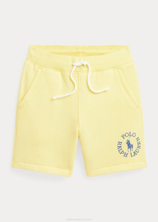 bristol gul børn Ralph Lauren stor pony logo fleece kort Z426B5738