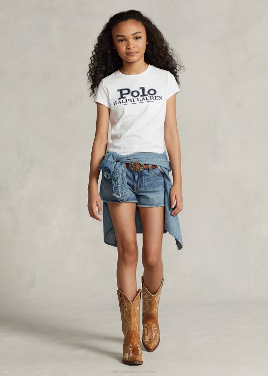 cardell vask børn Ralph Lauren flosset bomuld denim short Z426B6974