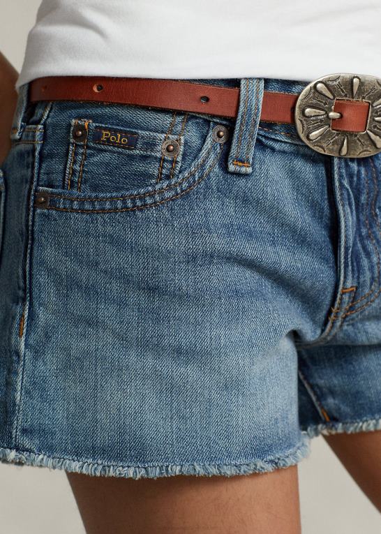 cardell vask børn Ralph Lauren flosset bomuld denim short Z426B6974