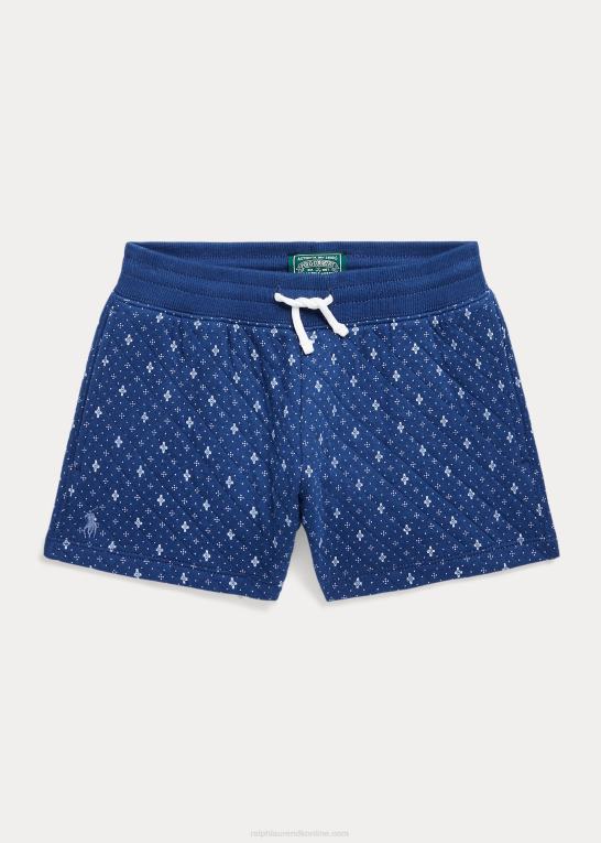 clementine calico børn Ralph Lauren dobbeltstrikket shorts med geometrisk tryk Z426B6968