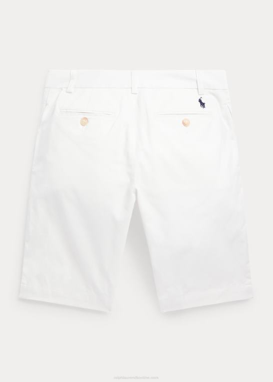 dækvask hvid børn Ralph Lauren lige pasform flex abrasion twill kort Z426B5647