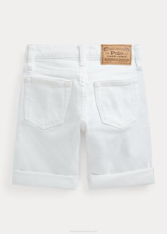 dell hvid børn Ralph Lauren sullivan slim stretch denim short Z426B5744