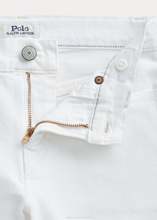dell hvid børn Ralph Lauren sullivan slim stretch denim short Z426B6102