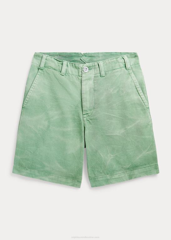 falmet mynte børn Ralph Lauren bomuldstwill kort Z426B6115