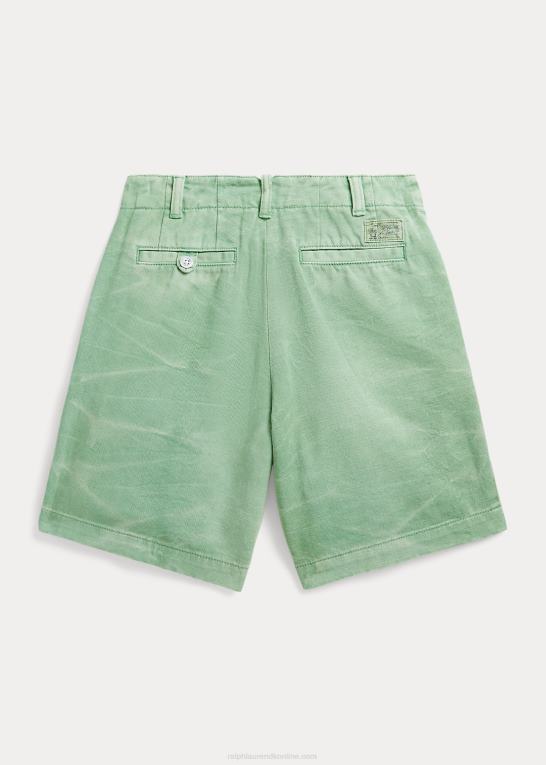 falmet mynte børn Ralph Lauren bomuldstwill kort Z426B6115