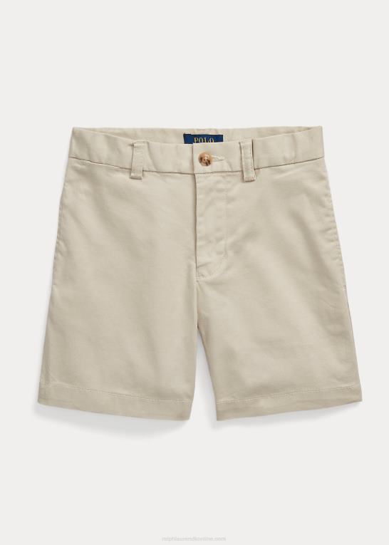 grundlæggende sand børn Ralph Lauren lige fit stretch chino short Z426B5879