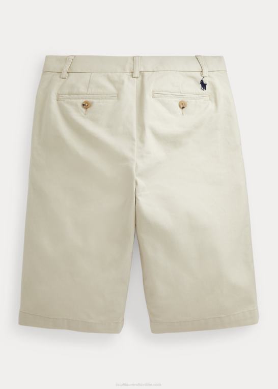 grundlæggende sand børn Ralph Lauren lige fit stretch chino short Z426B6017