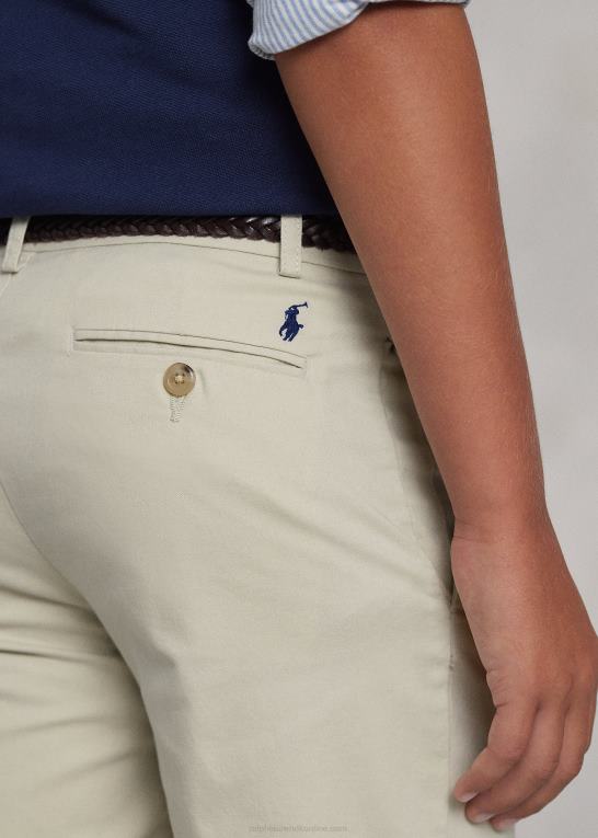 grundlæggende sand børn Ralph Lauren lige fit stretch chino short Z426B6017