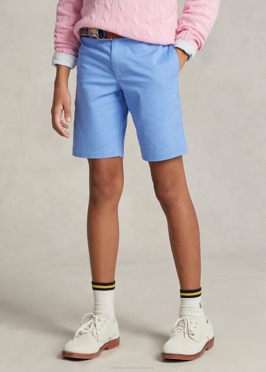 havneø blå børn Ralph Lauren lige pasform flex abrasion twill kort Z426B5645