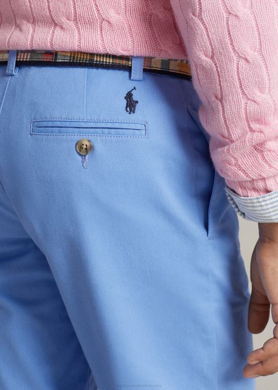 havneø blå børn Ralph Lauren lige pasform flex abrasion twill kort Z426B5645