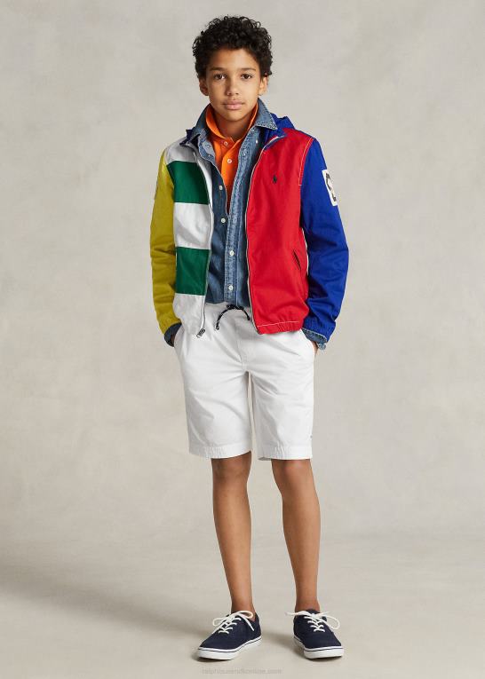 hvid børn Ralph Lauren kort chinosnøre Z426B5641