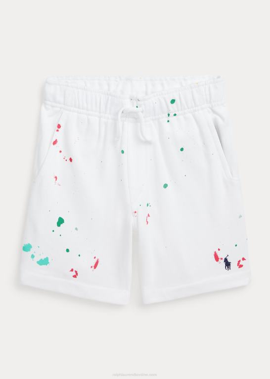hvid børn Ralph Lauren maling splatter-print spa terry kort Z426B5808
