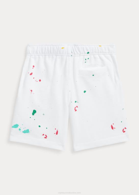 hvid børn Ralph Lauren maling splatter-print spa terry kort Z426B5808