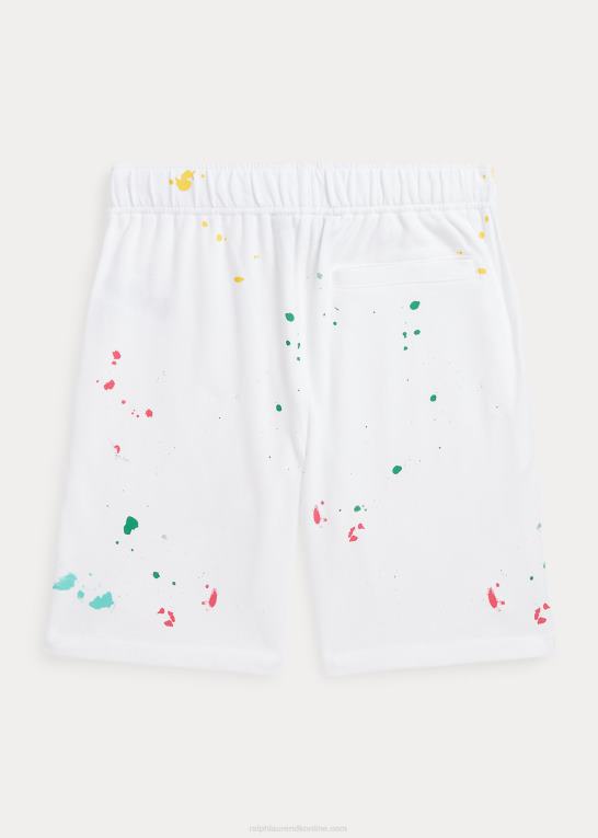hvid børn Ralph Lauren maling splatter-print spa terry kort Z426B6004