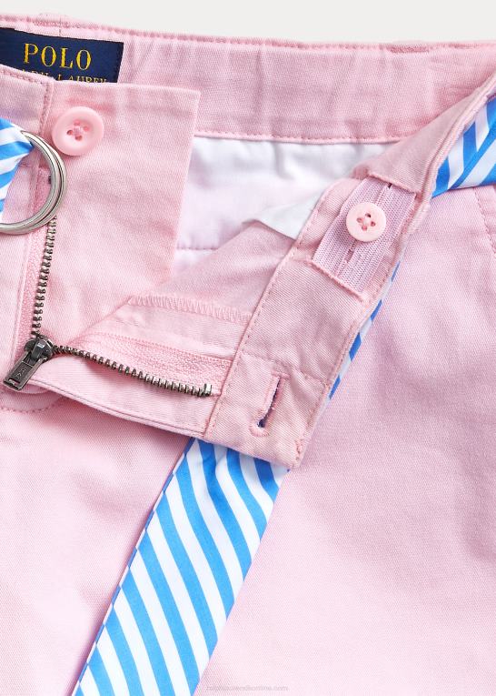 karmel pink børn Ralph Lauren bælte stretch chino kort Z426B6963