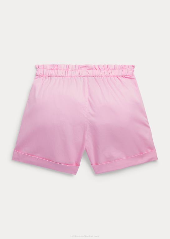 karmel pink børn Ralph Lauren bomuldstwill camp kort Z426B7151