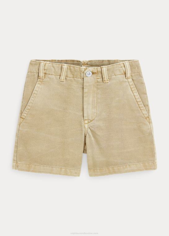 kystbeige børn Ralph Lauren bomuldstwill kort Z426B5749