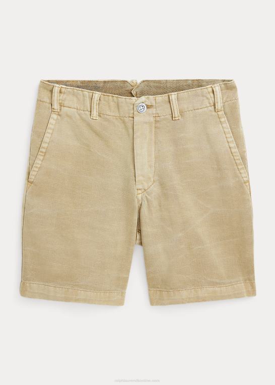 kystbeige børn Ralph Lauren bomuldstwill kort Z426B6114