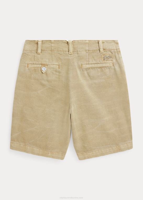 kystbeige børn Ralph Lauren bomuldstwill kort Z426B6114