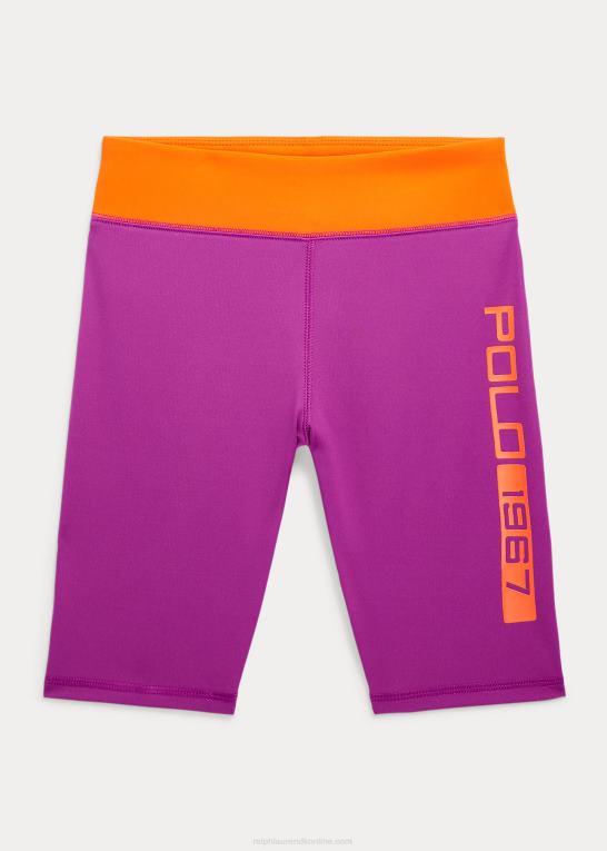 lilla daggry børn Ralph Lauren logo stretch interlock cykelkort Z426B7119