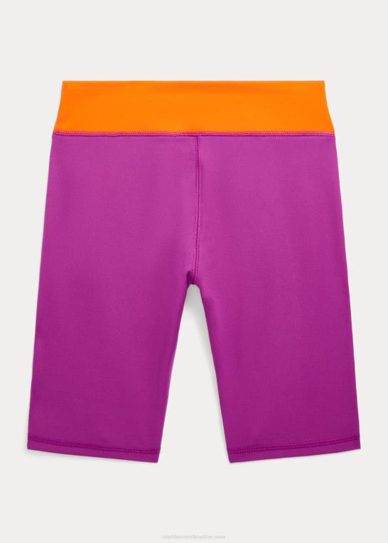 lilla daggry børn Ralph Lauren logo stretch interlock cykelkort Z426B7119